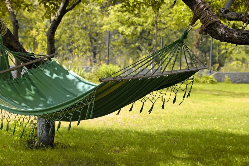 hammock shade garden backyard landscaping